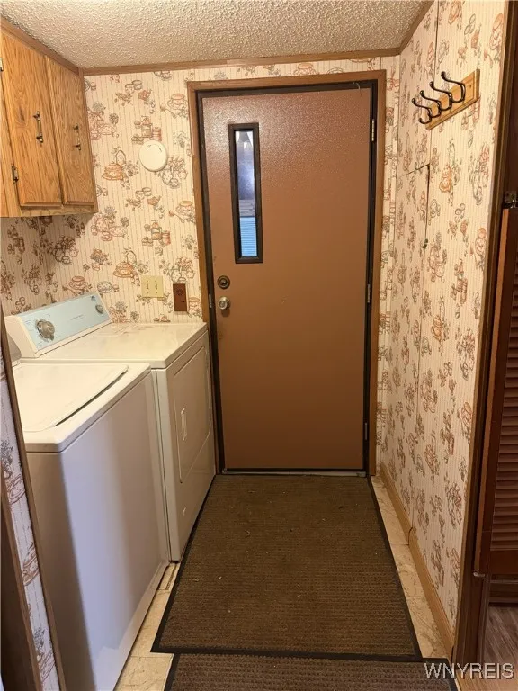 door to garage and hallway for washer/dryer