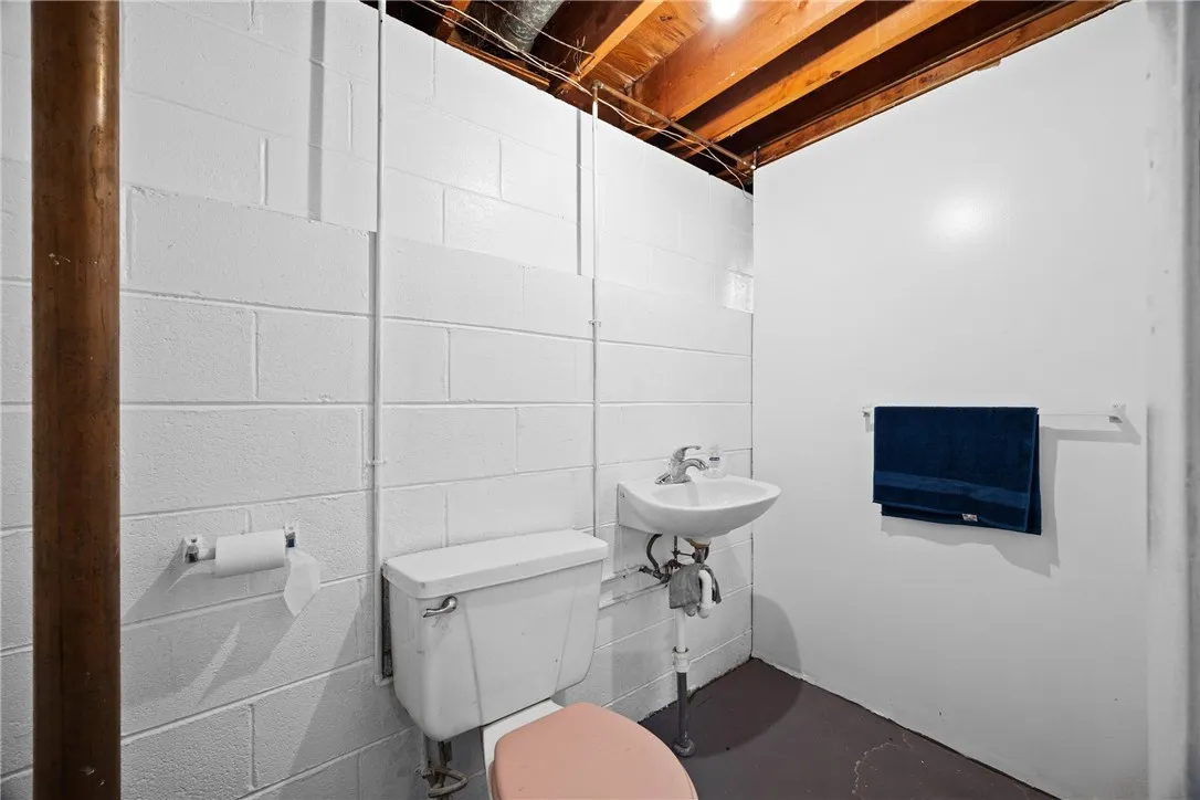 half bath in basement