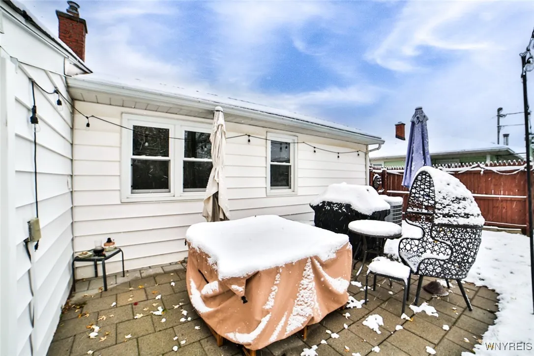 Enjoy the paver patio in the Spring and Summer months.
