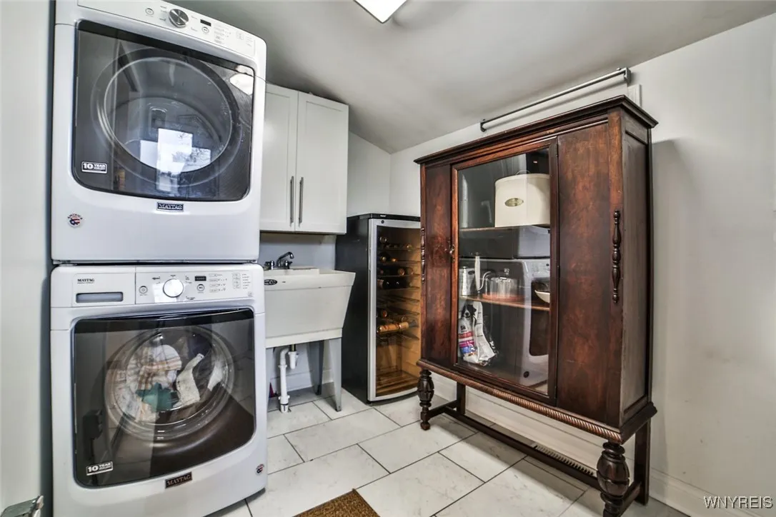 Convenience of a first floor laundry room.