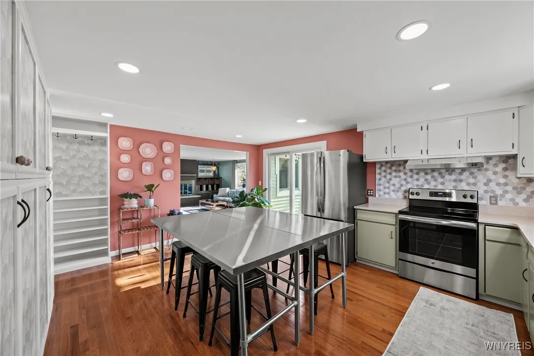 Gather in the kitchen, appliances are included