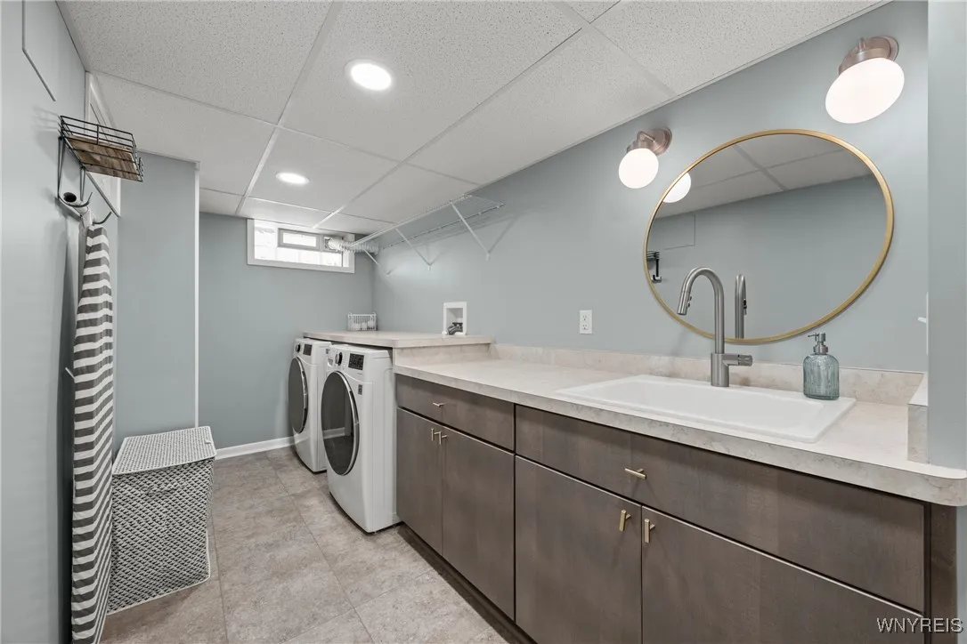 Bathroom/laundry room.  Washer and dryer will stay!
