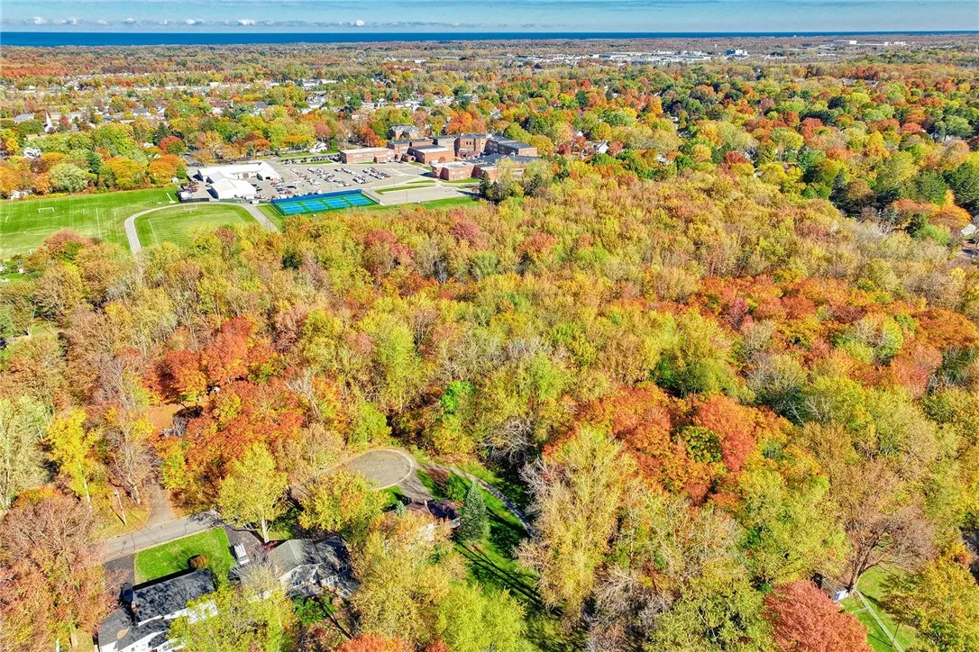 overhead view looking north toward Spry Middle School