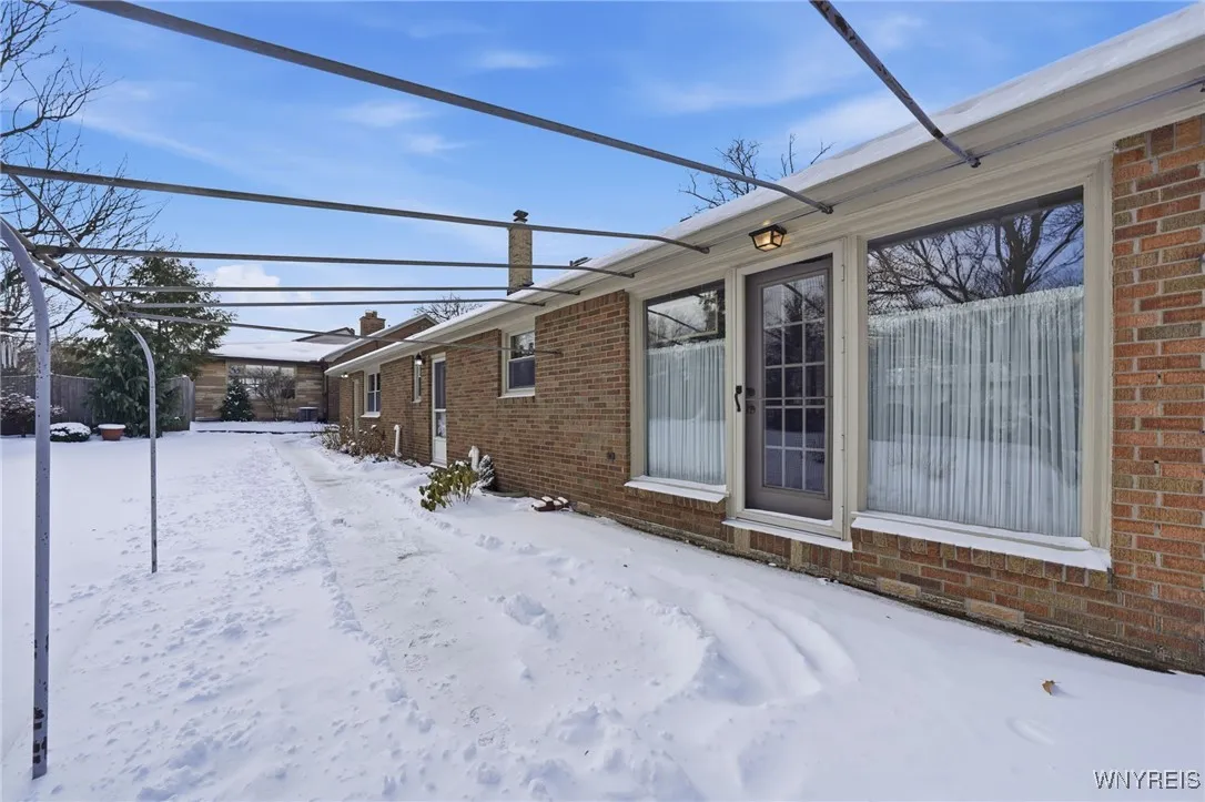 rear of home