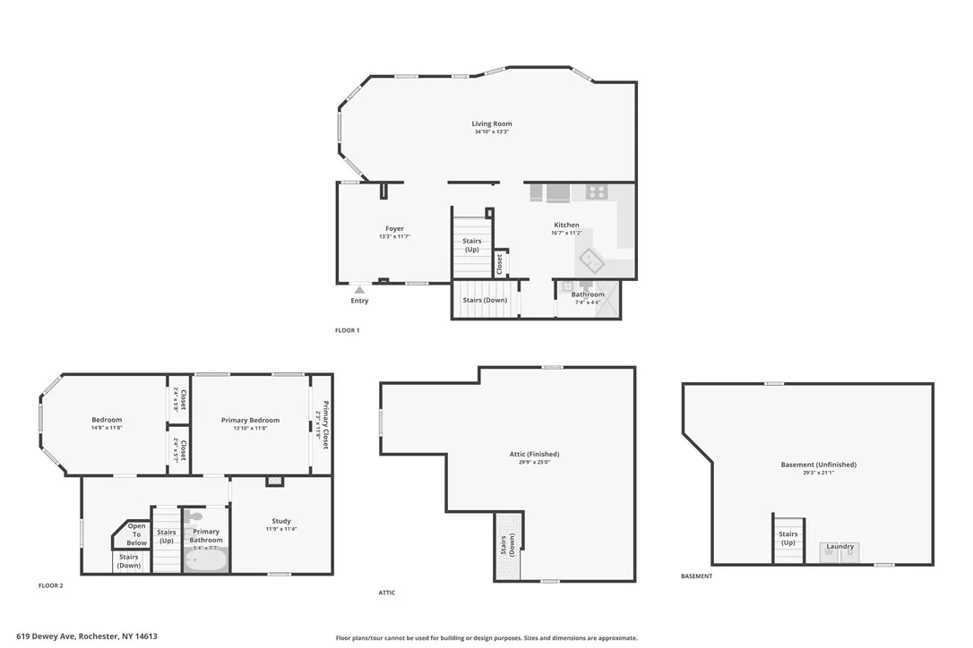 619 Dewey Avenue, Rochester, New York 14613, Rochester, New York 14613, 3 Bedrooms Bedrooms, 7 Rooms Rooms,2 BathroomsBathrooms,Residential,For Sale,619 Dewey Avenue, Rochester, New York 14613,0,R1654379