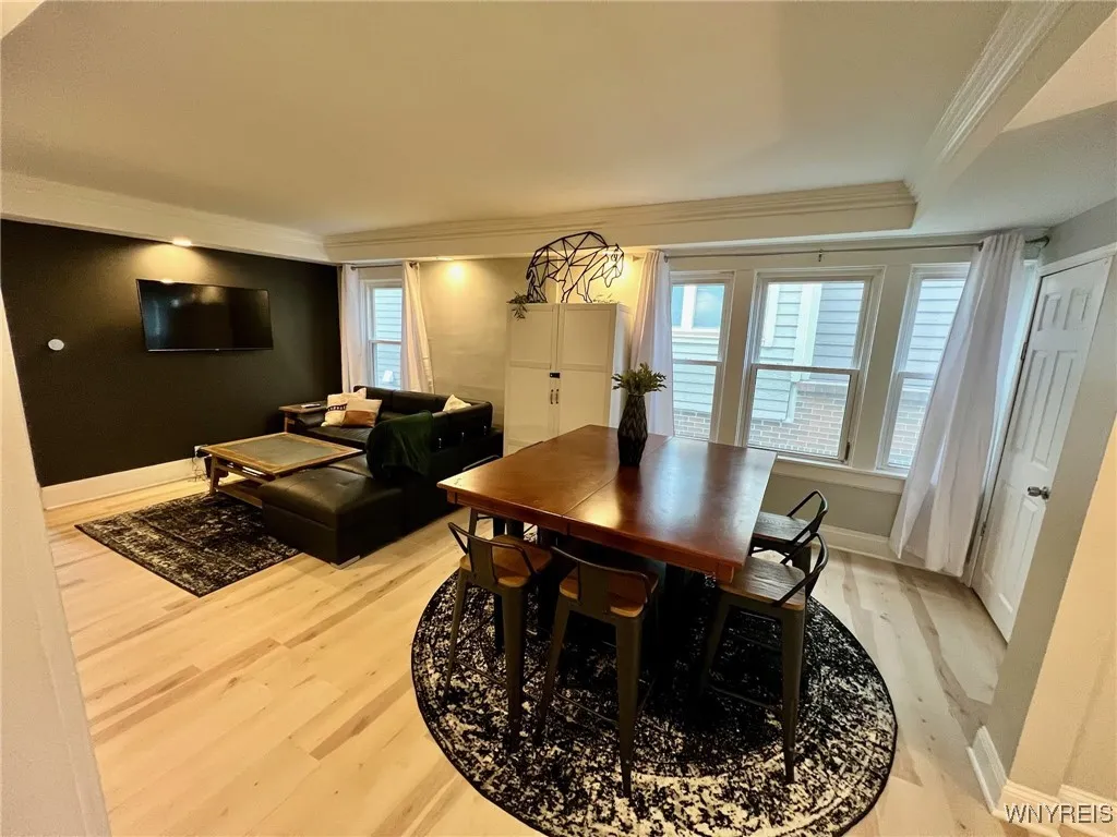 Open concept living/dining room