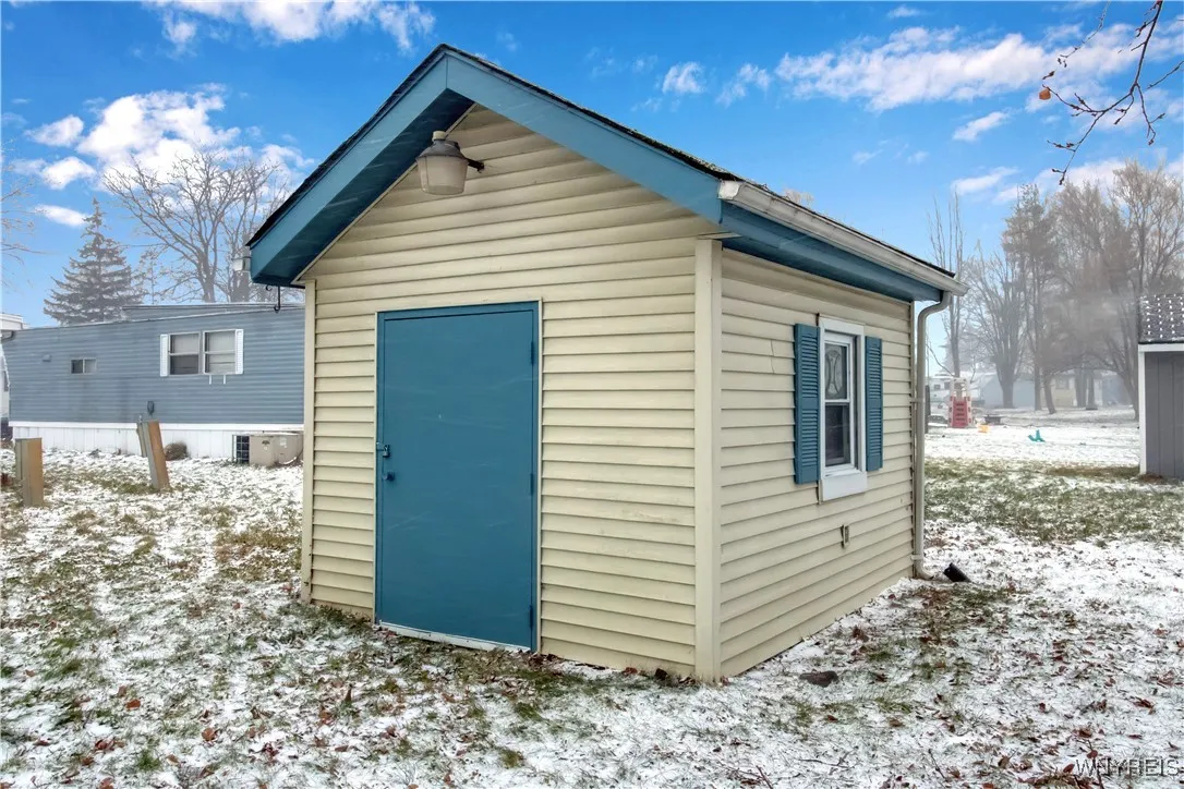 Backyard storage shed