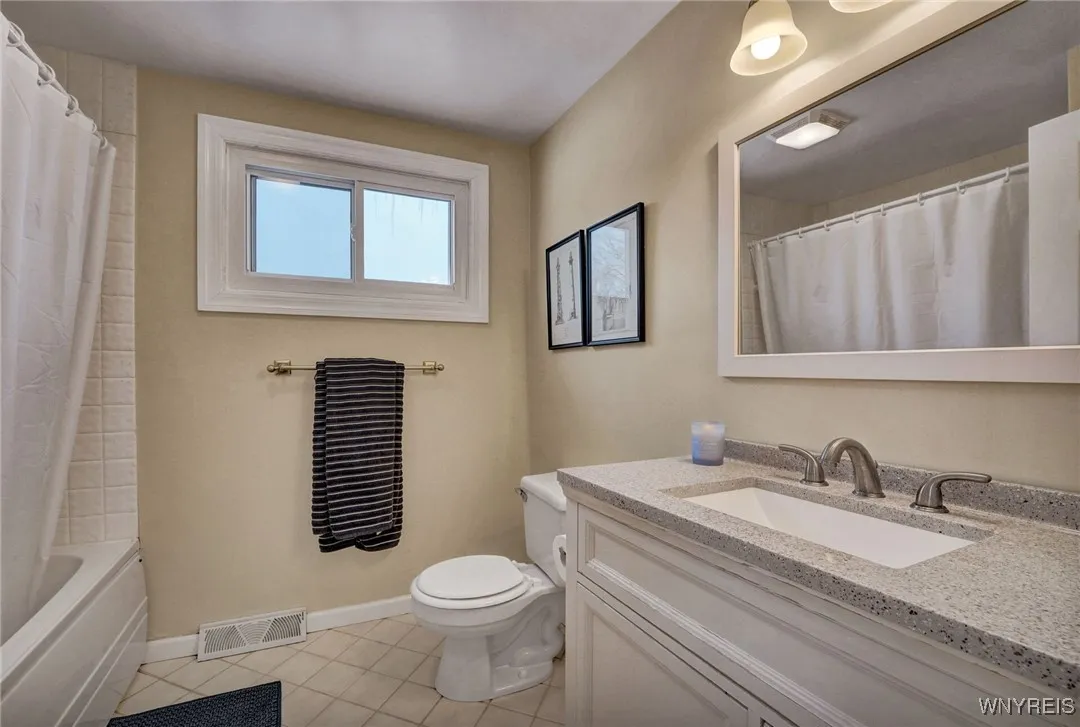 FULL BATH ON SECOND FLOOR -UPDATED VANITY WITH GRANITE TOP