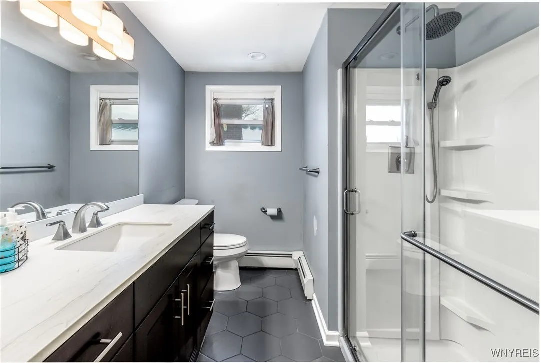 Second floor full bath. All of the bathrooms on the first and second floors have been nicely updated.
