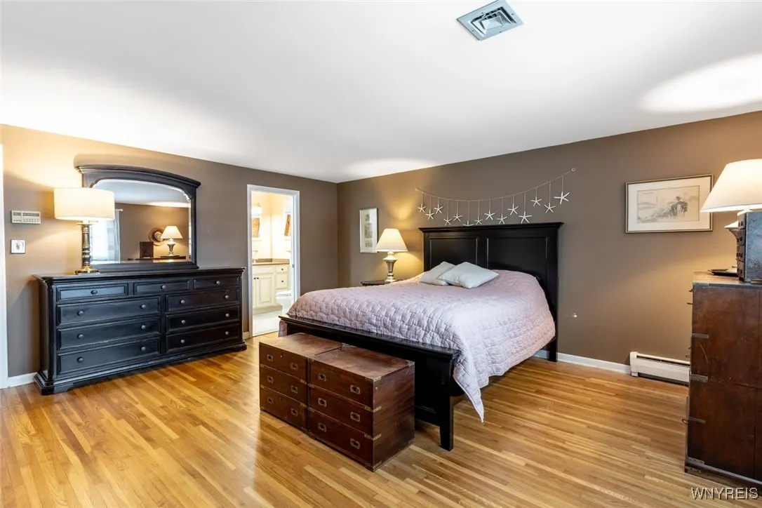 Very large primary bedroom with full bath.