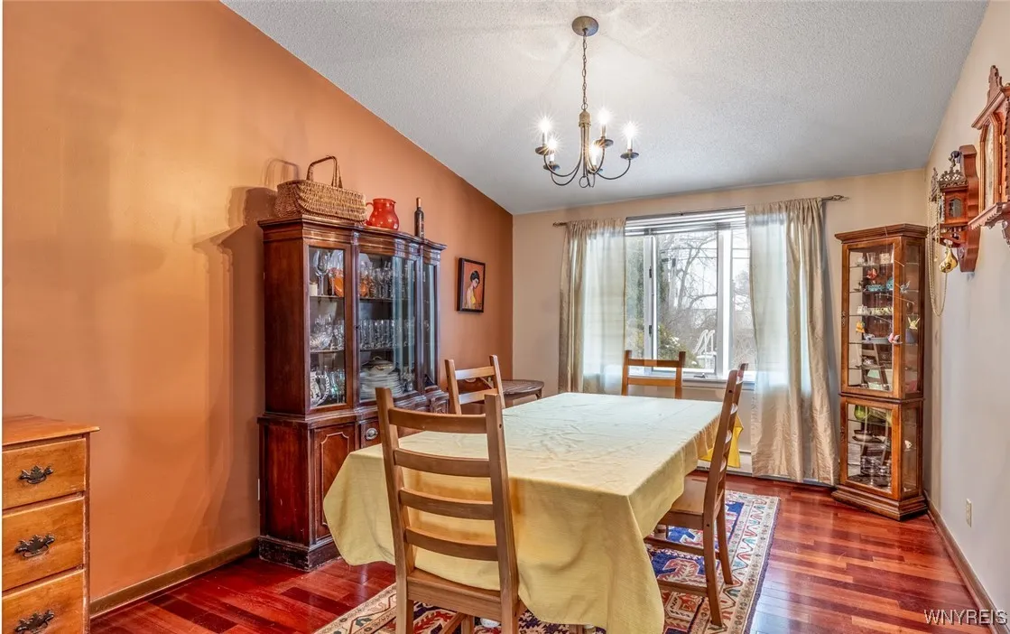 There is room for everyone at the table in the generously sized formal dining room.