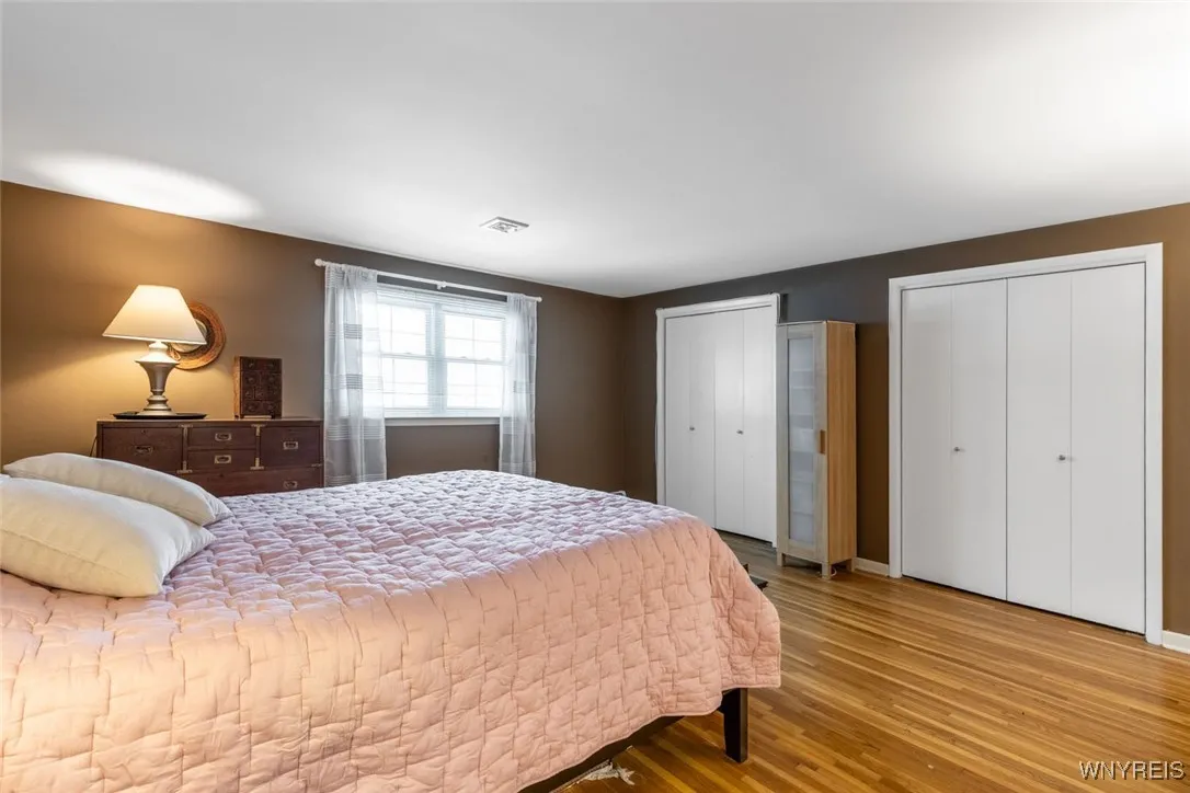 Double closets in the primary bedroom.  All four of the bedrooms have generous closet space.