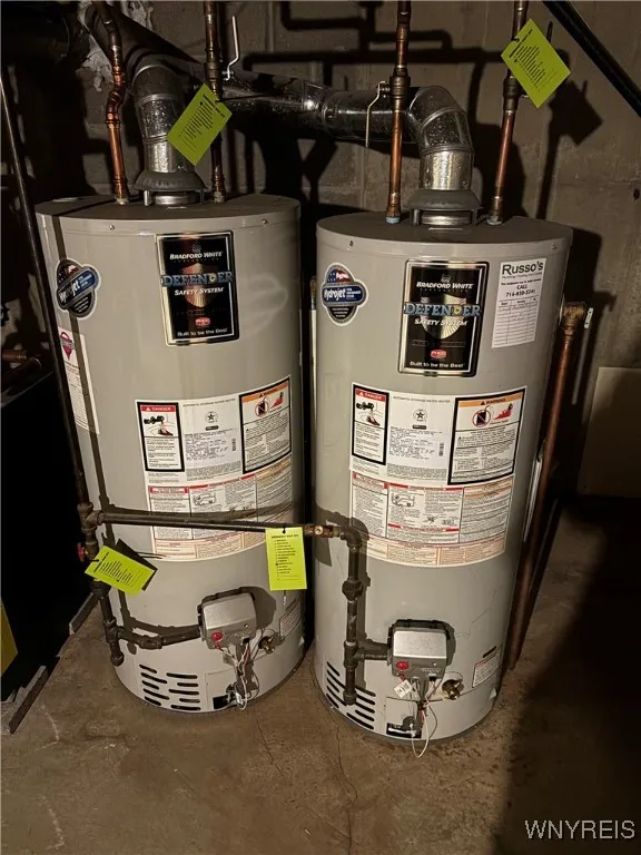Two hot water tanks installed in 2016.