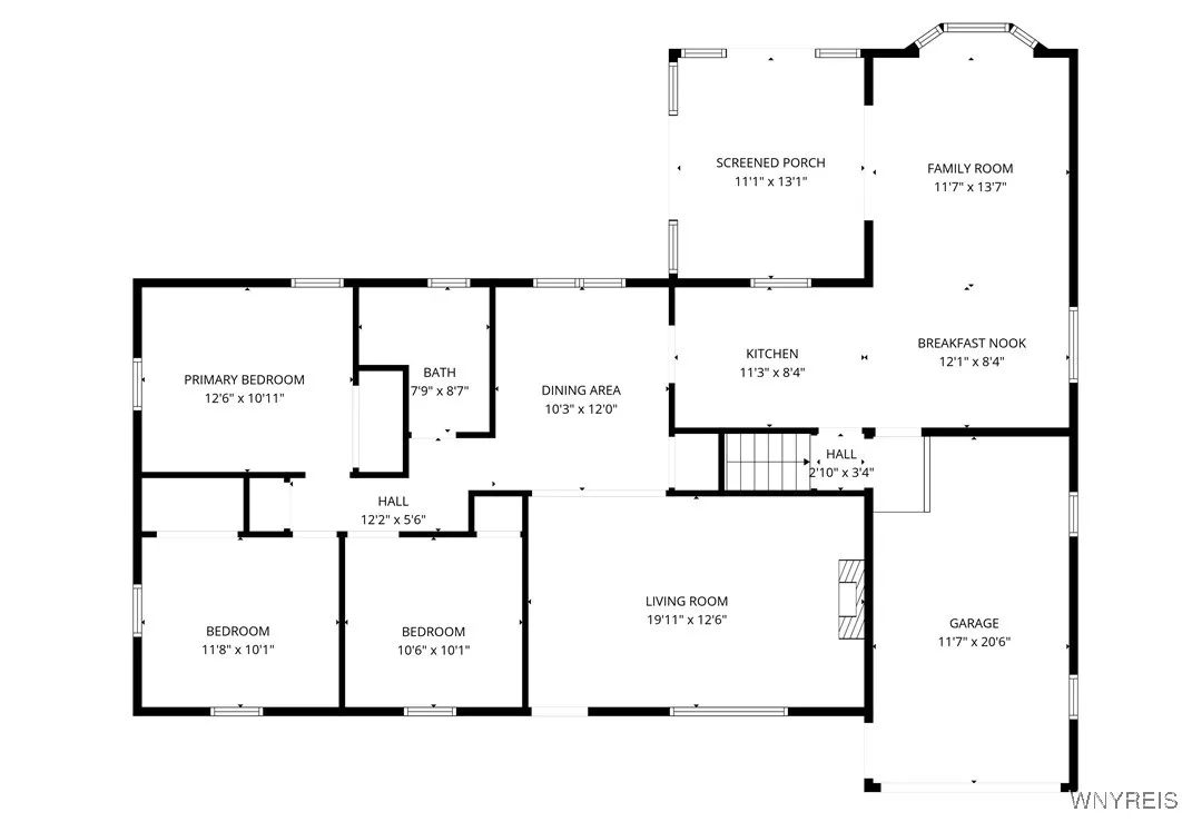 Room sizes are approximate
