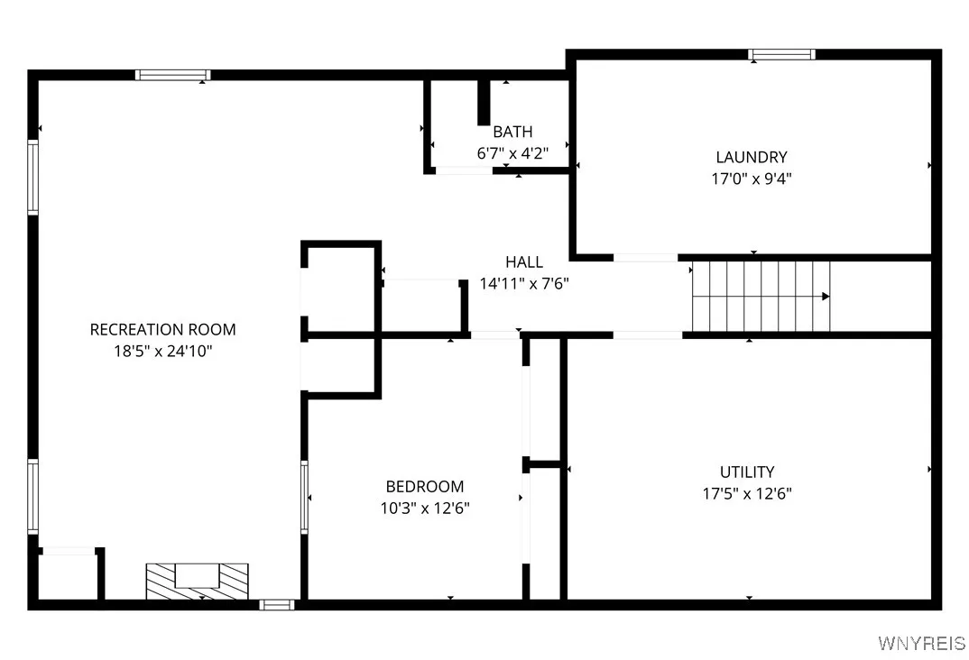 Room sizes are approximate