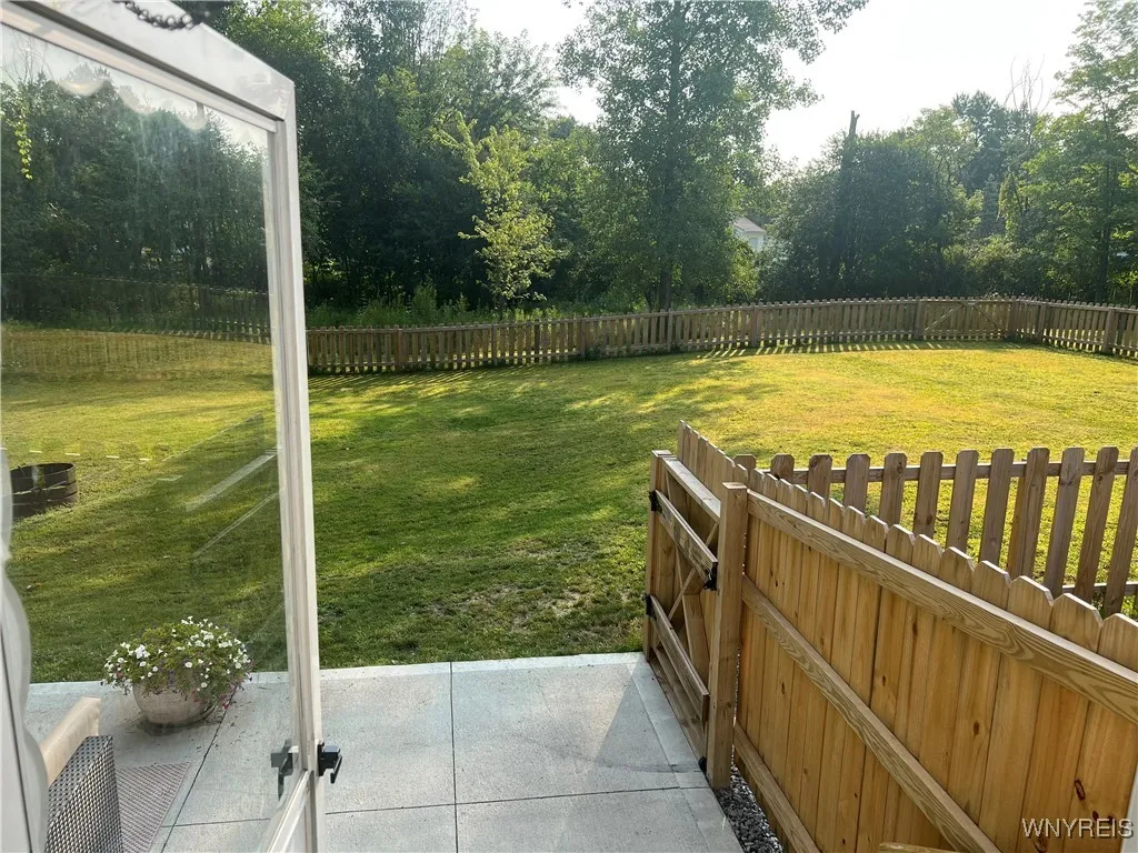 Fully Fenced Backyard from the lower unit.