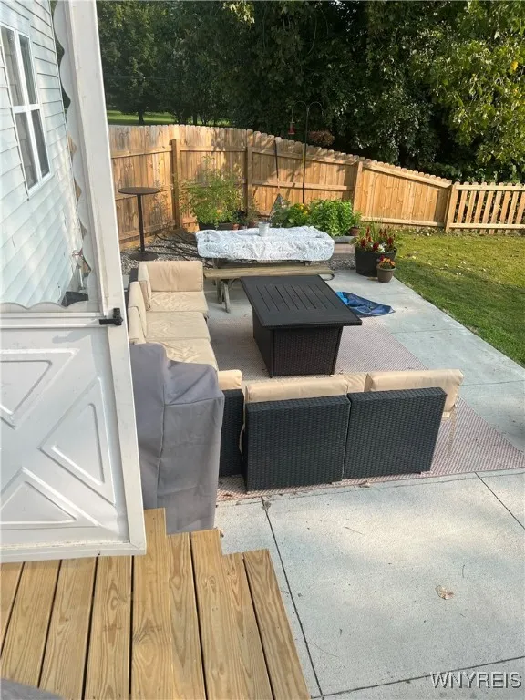 Patio from the lower unit!