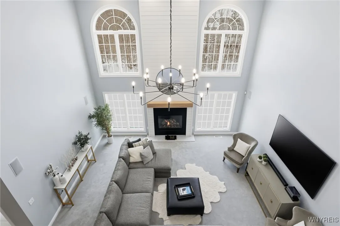 Family Room from Upper Hallway