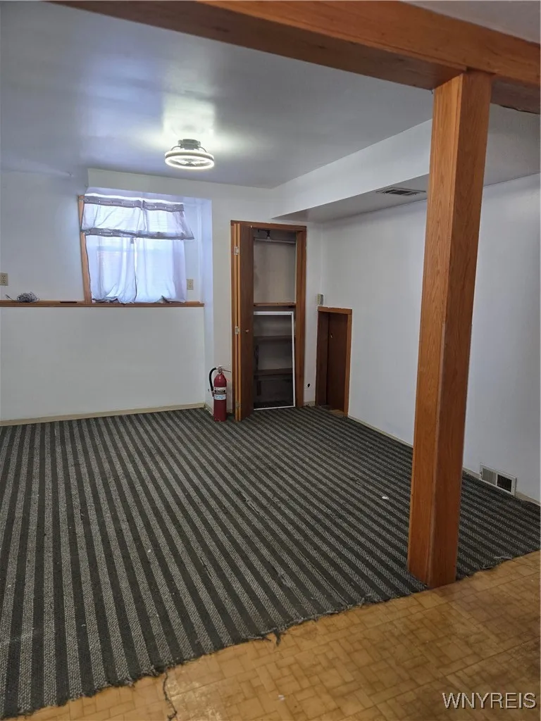 Partial Finished Basement view from laundry room