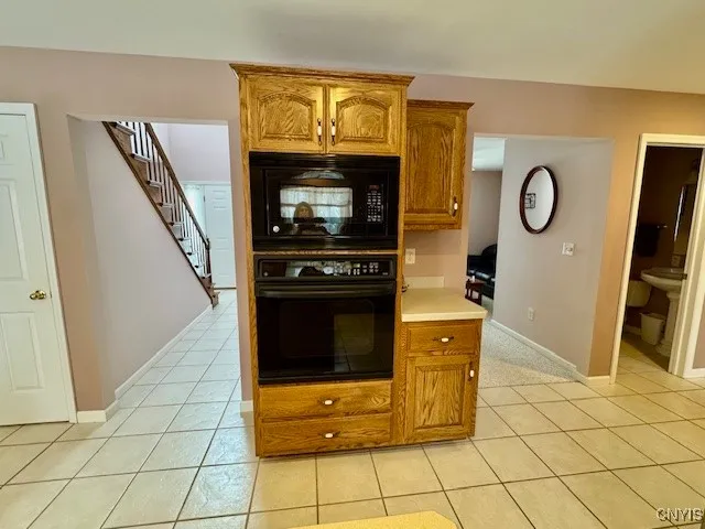 Built-in oven & microwave!
