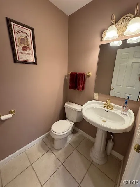 First floor half bath
