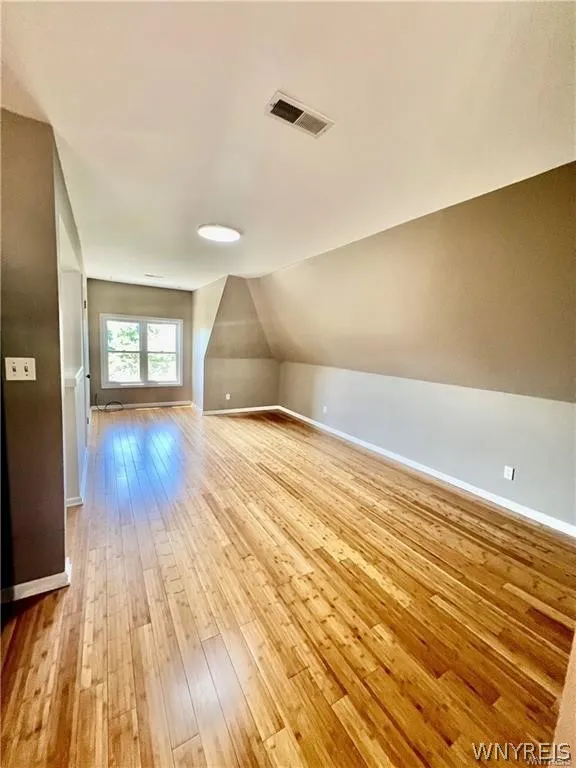 living room with office area