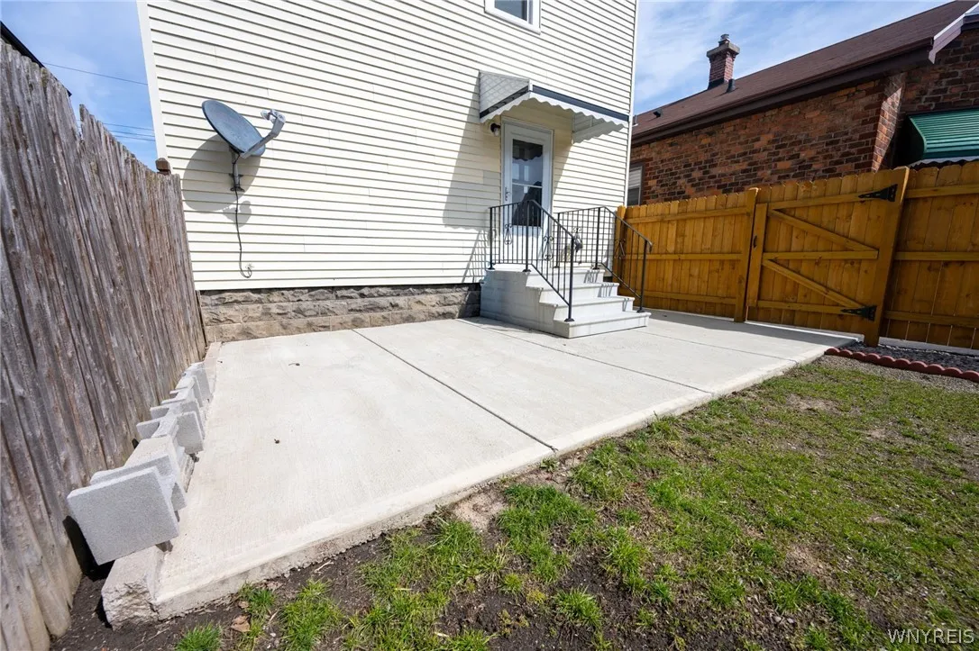 Rear patio