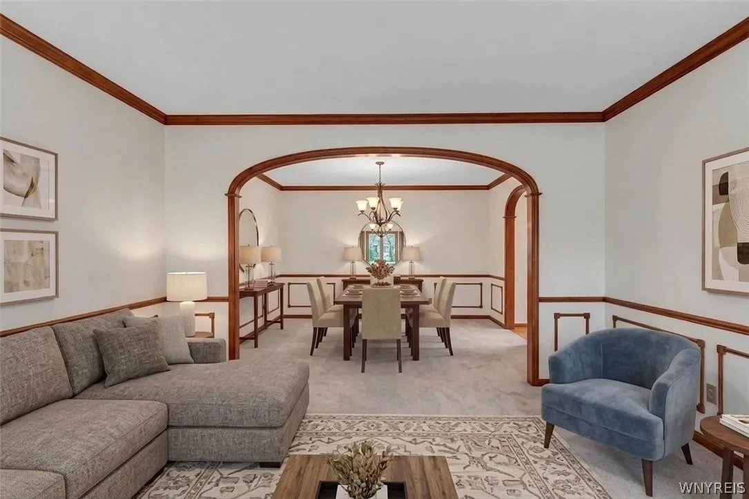 Living Room Virtually Staged