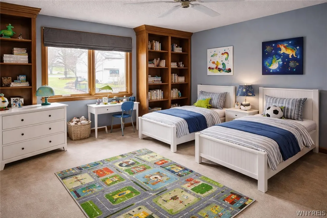 Bedroom virtually staged