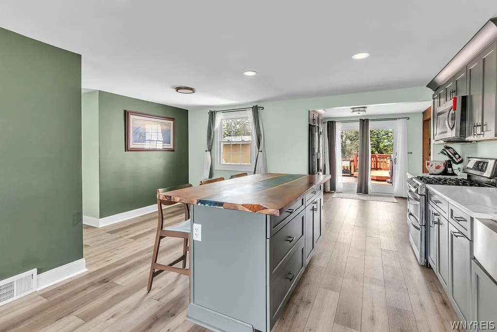 Custom Black Walnut Island Countertop