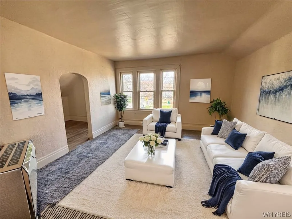 Upper living room - Virtually staged