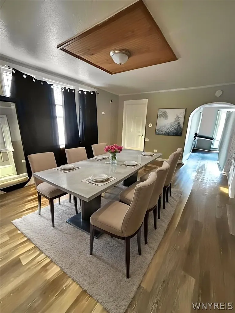 Lower dining room - virtually staged