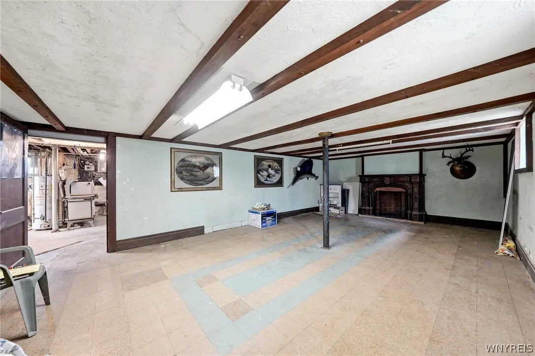 Full basement partially finished