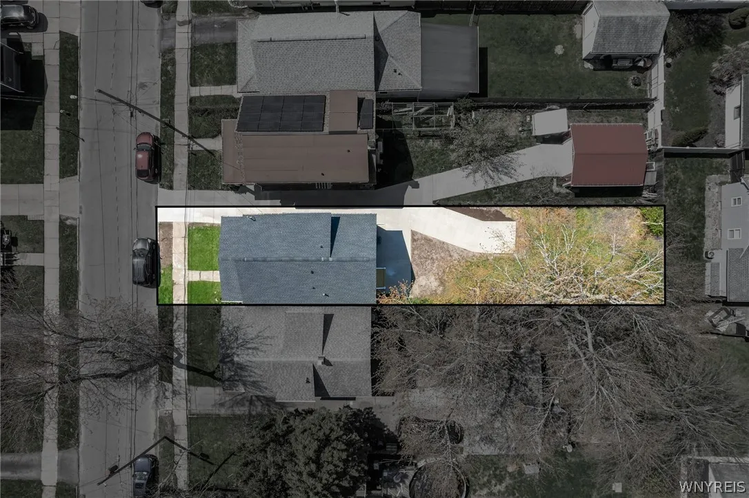 Overhead view of home