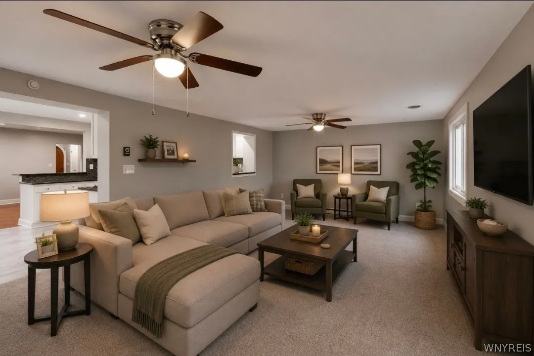 Family Room - Photo Virtually Staged