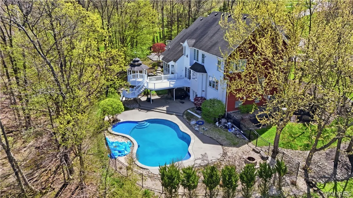 Aerial w/ Pool