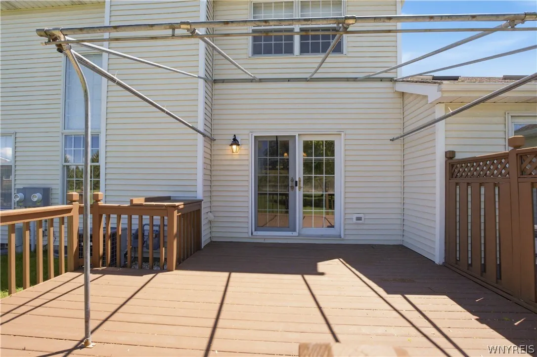 Back deck: freshly painted with awning (will be installed this week!)