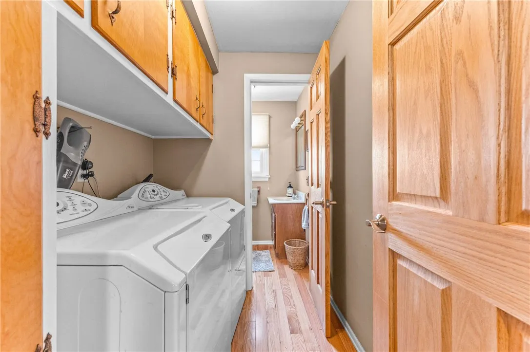 First Floor Laundry Room and powder room