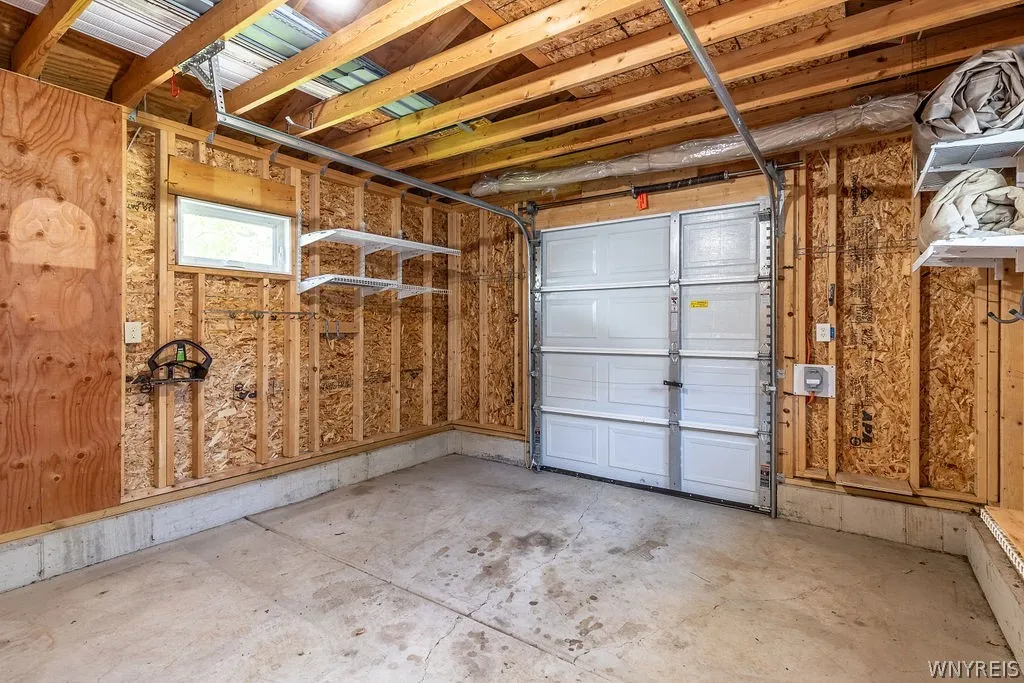 additional connected garage in back of home