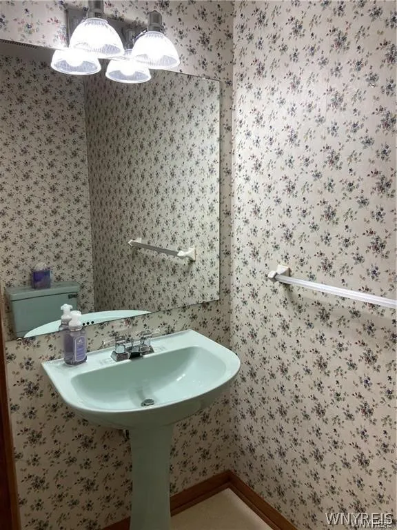 Half bath on first floor