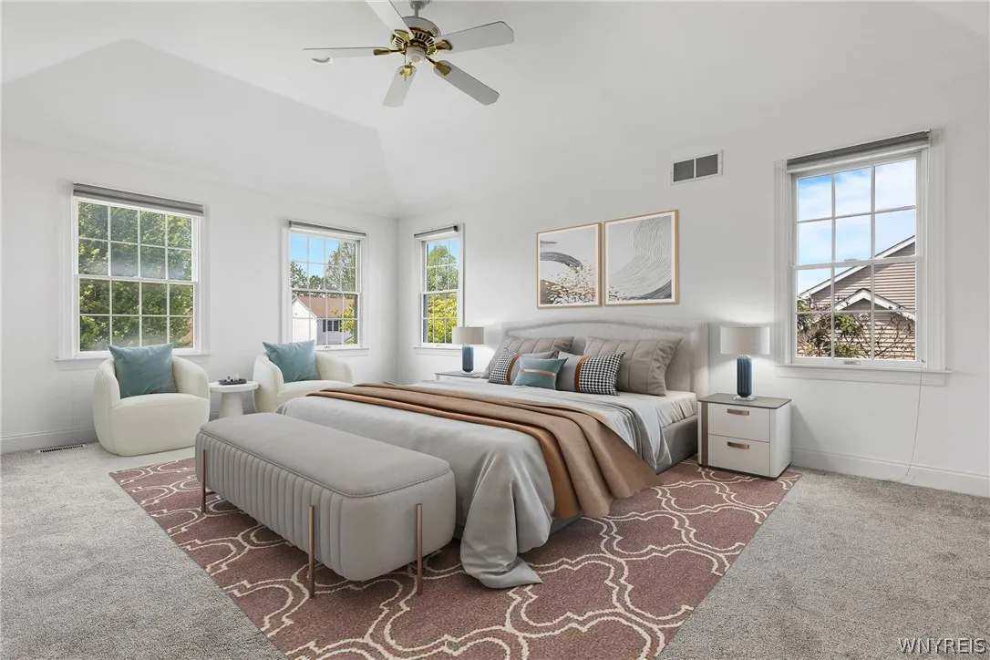 primary bdrm virtually staged
