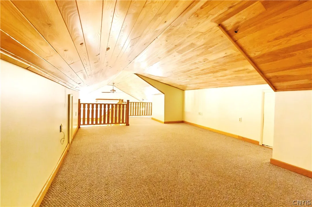 The loft is the perfect place for yoga, and office, reading nook, endless options