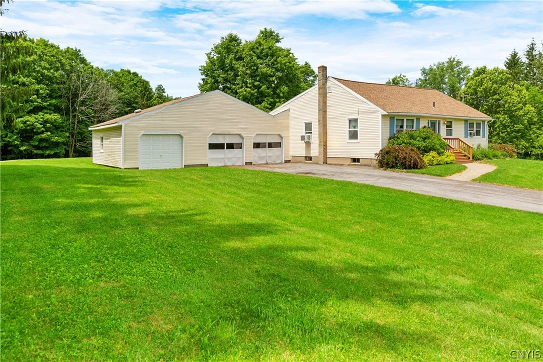 This amaing home comes with an additional 3.37 acres