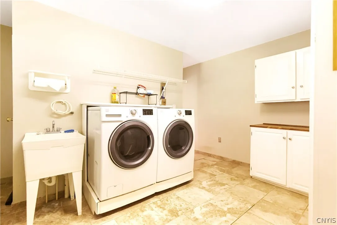 There is a forst floor laundry for added convience