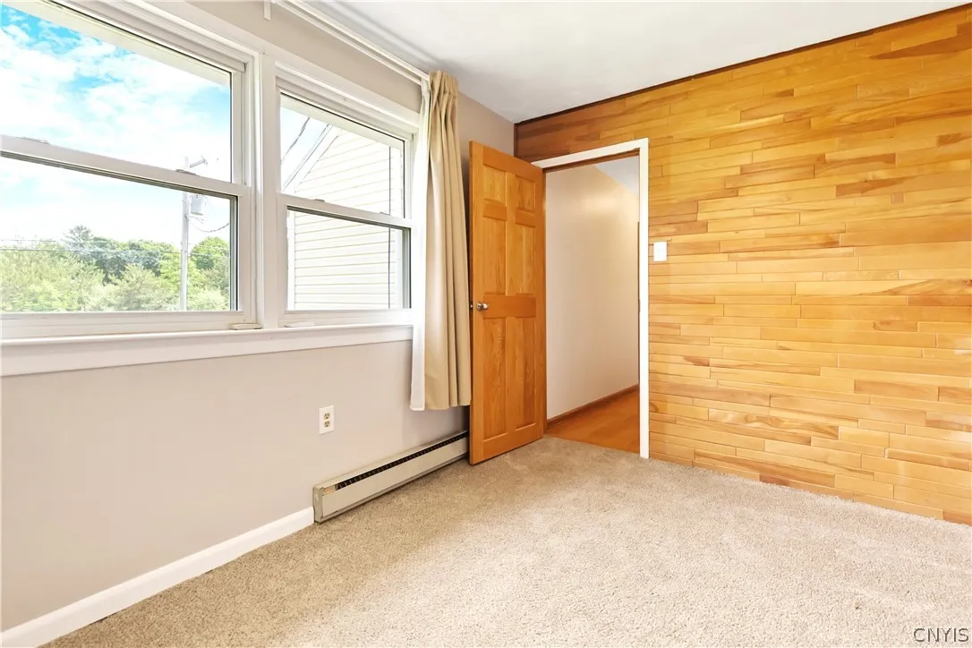 the second bedroom has a double closet