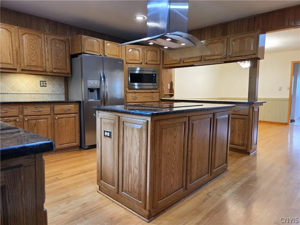 with beautiful granite counters