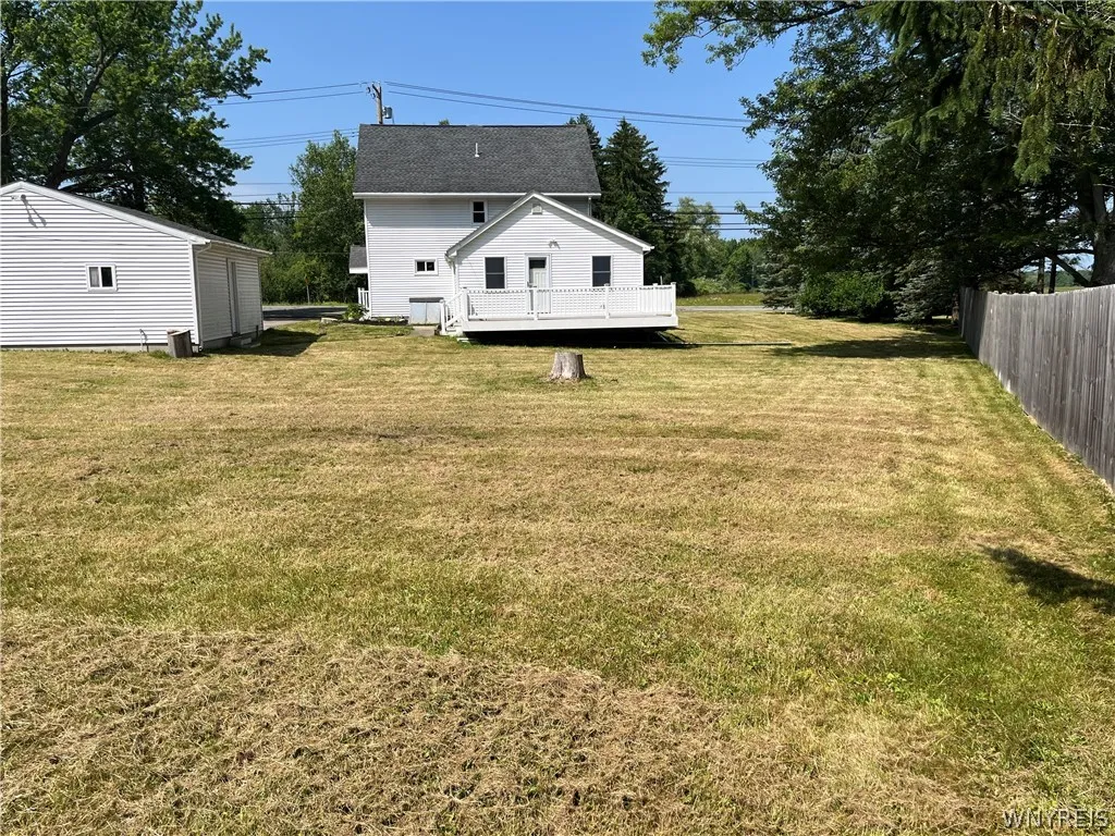 large rear and side yard
