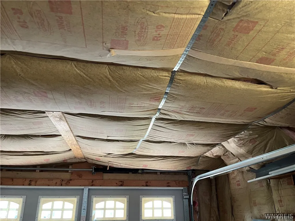 interior of insulated garage