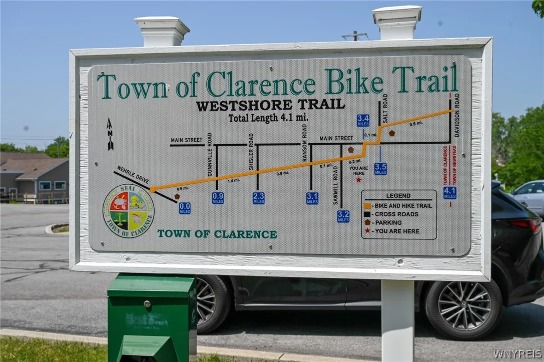 Bike trail at Sawmill and Main. Not far away.