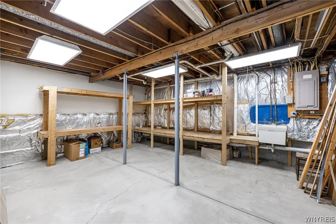 BASEMENT:  storage area